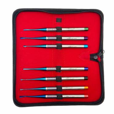 Kit Luxadores Extracción Microcirugía Inox Titanio 7 Instrumentos Masters